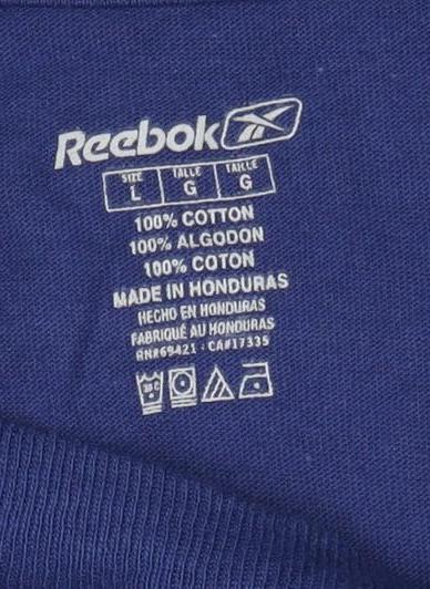 Reebok Men's Blue Long Sleeve NHL Winter Classic T-Shirt Size L