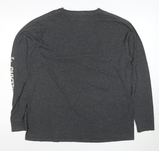 Majestic Men’s Grey New Orleans Saints Long Sleeve T-Shirt XL