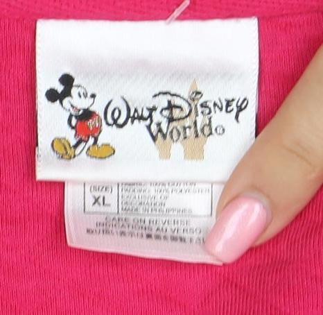Disney Women’s Pink Walt Disney World 1/4 Zip Sweatshirt XL