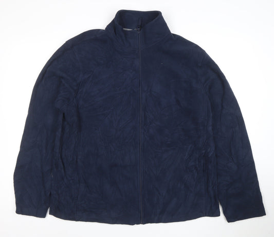 Slazenger Men’s Blue Fleece Full Zip Jacket Size L