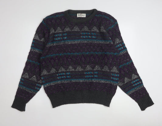 Back view of Jantzen Men’s Multicoloured Geometric Knit jumper M