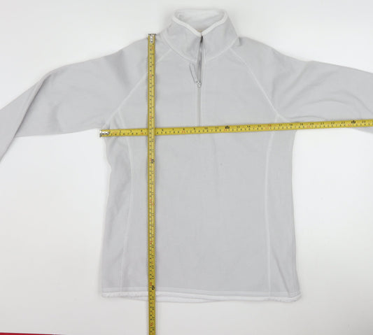Mountain Warehouse Women Grey 1/2 Zip Fleece Pullover UK12