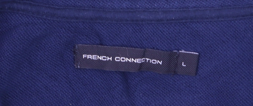 French Connection Men's Multicoloured Cotton Polo Shirt Size L