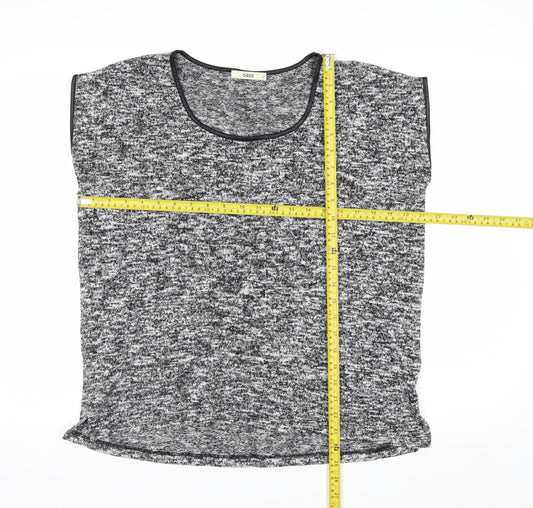 Oasis Women’s Grey Knit Sleeveless Pullover Jumper Size S