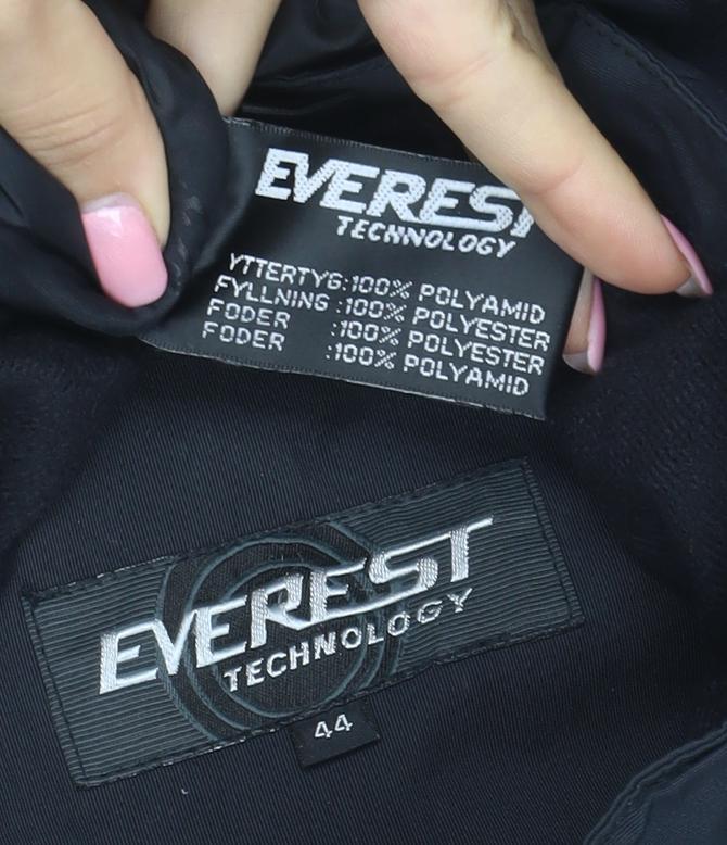 Everest Technology Women’s Black Waterproof Parka Jacket Size 16