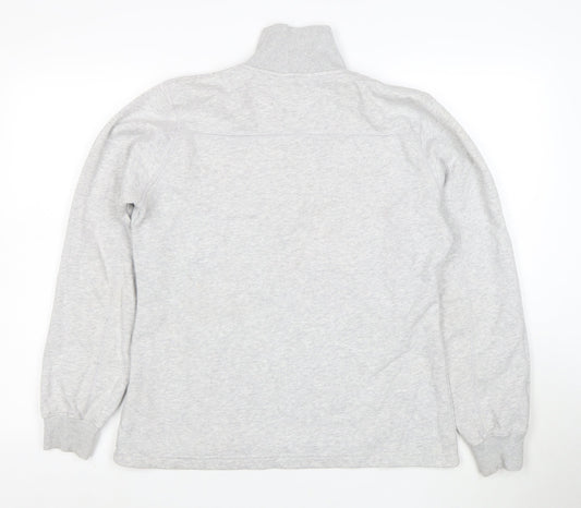 Sport-Tek Womens Grey 1/4 Zip Pullover Sweatshirt Size S