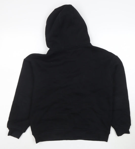 ARNE Womens Black XS Pullover Hoodie Cotton Blend Casual