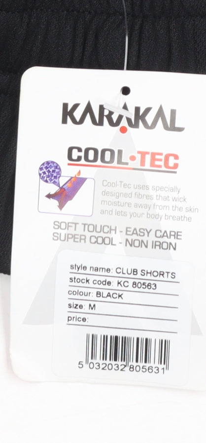 Karakal Men’s Black Athletic Club Shorts M Quick Dry Sportswear
