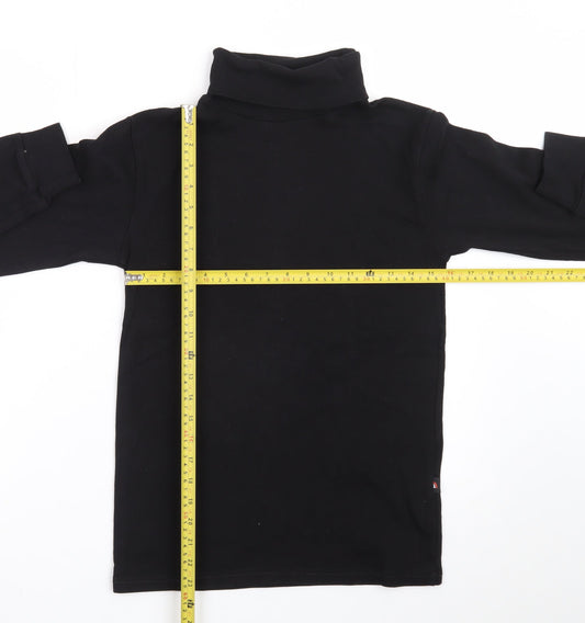 Bahob Women's Black Roll Neck Long Sleeve Basic Top Size S