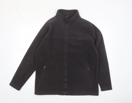 James Pringle Men's Black Fleece Full Zip Jacket Size S