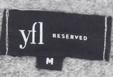 Reserved YFL Womens Grey Sequin Reindeer Christmas Jumper Size M