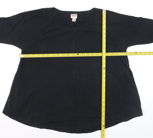 Mossimo Supply Co. Womens Black XL Long Sleeve Basic T-Shirt