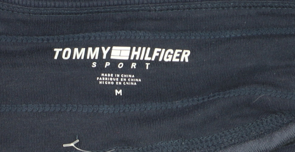 Tommy Hilfiger Womens Blue Velour Jogger Sweatpants Size M