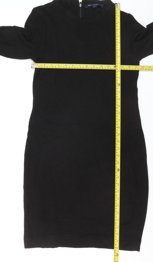 French Connection Women's Black Size 12 Bodycon Knit Dress