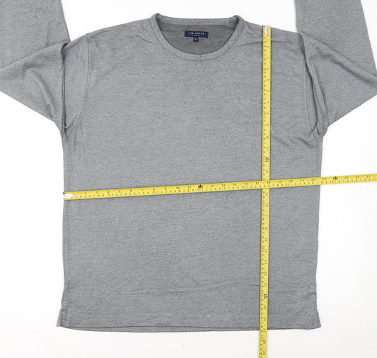 Ted Baker Mens Grey Crew Neck Long Sleeve Knit Sweatshirt Size L