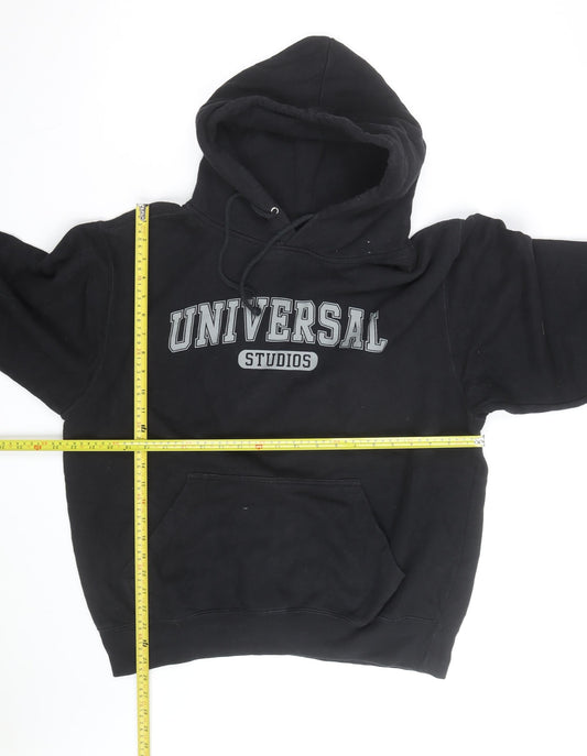 Universal Studios Men's Black Pullover Hoodie L Graphic Fleece