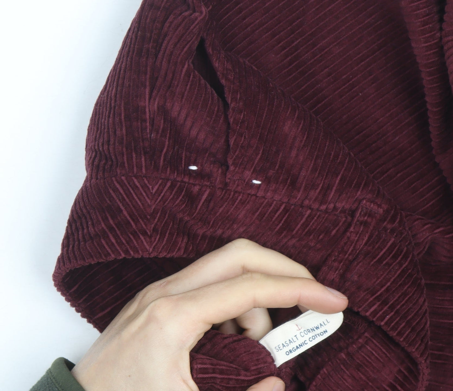 Seasalt Cornwall Womens Burgundy Corduroy Trousers UK 12 Regular