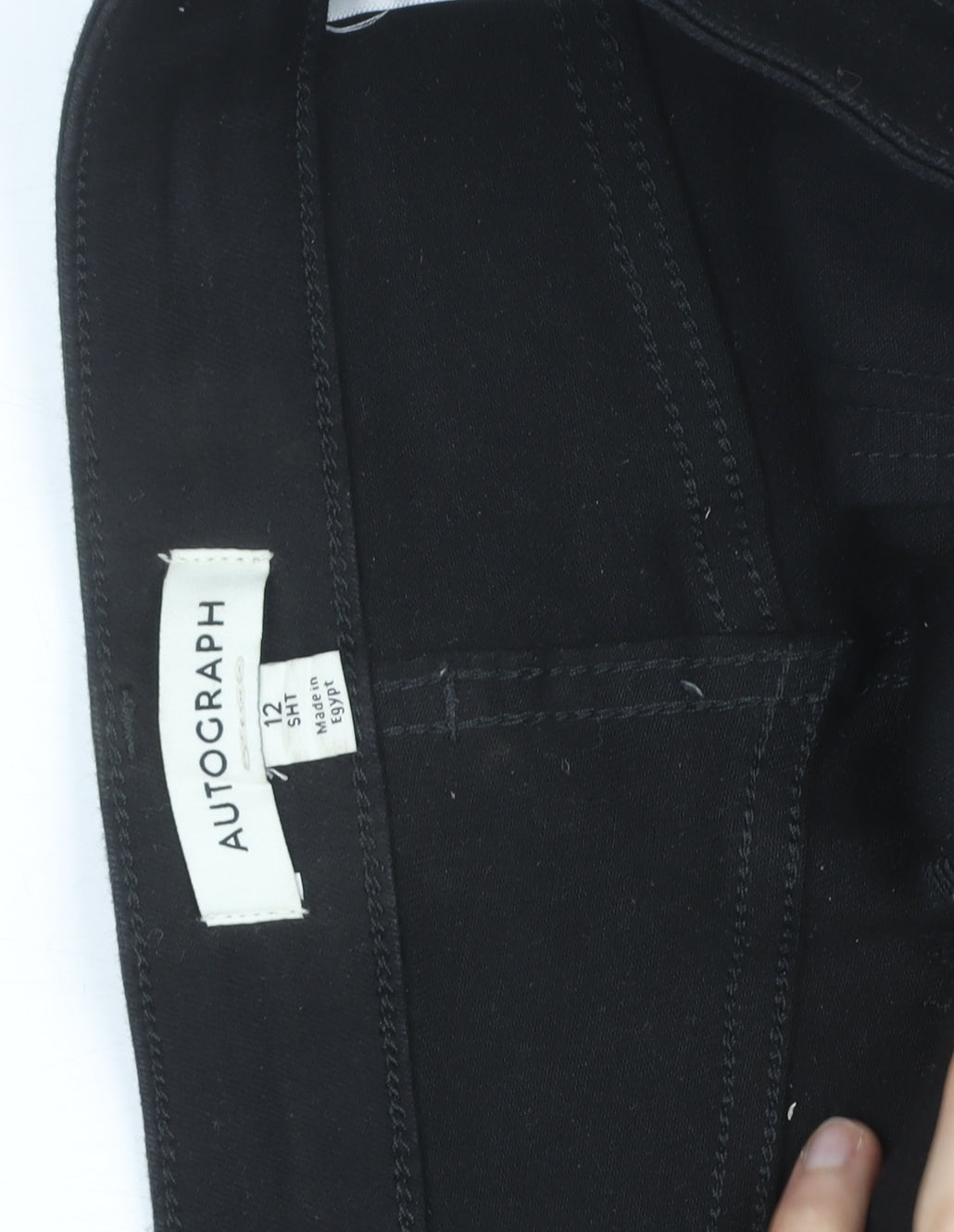 Marks and Spencer Womens Black Size 12 Straight Jeans