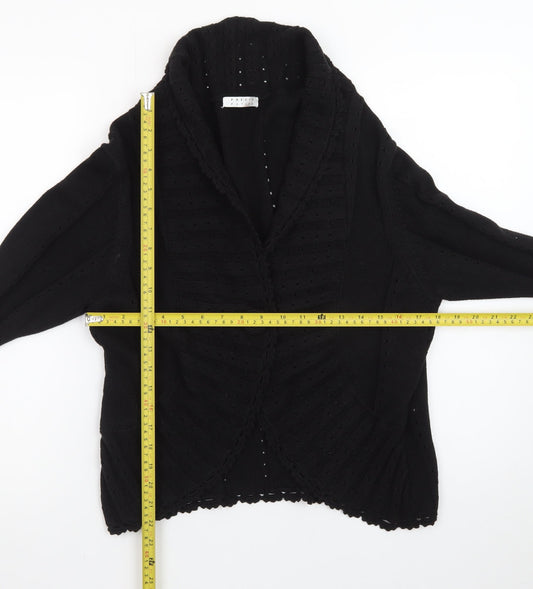 Precis Petite Women's Black Cotton Blend Cardigan L