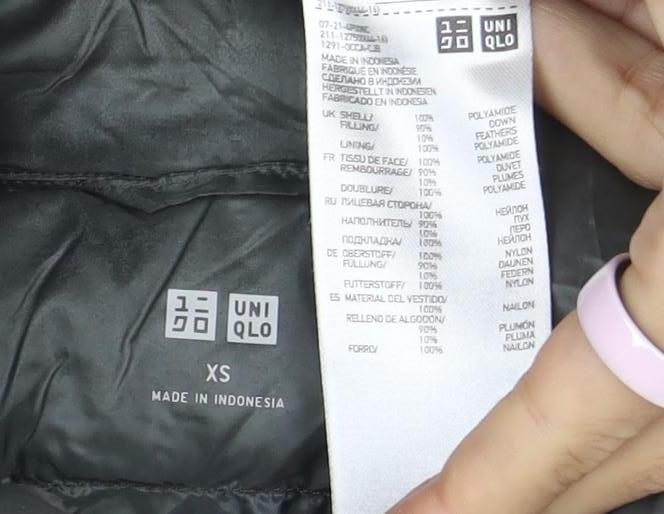 Uniqlo Women’s Grey XS Puffer Down Waistcoat Quilted Gilet