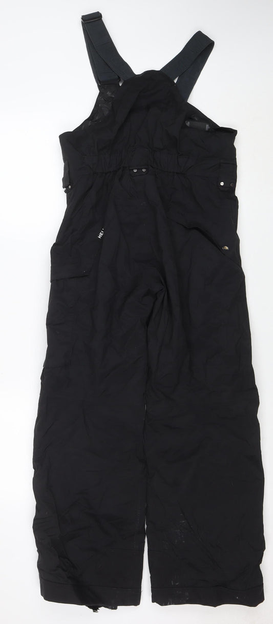 Helly Hansen Boys Black 14 Years Waterproof Ski Salopettes Trousers