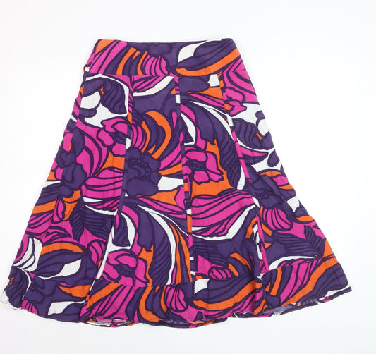 Additional front view of Principles Petite Multicoloured Floral A-Line Dress, size 8