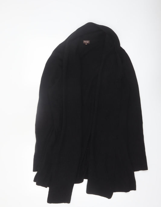 Phase Eight Women's Black Size 16 Open Knit Long Sleeve Cardigan