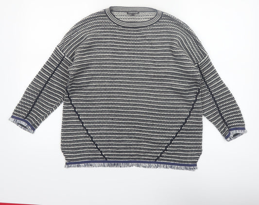 Warehouse Women’s Multicoloured Chunky Knit Jumper Size S Relaxed Fit