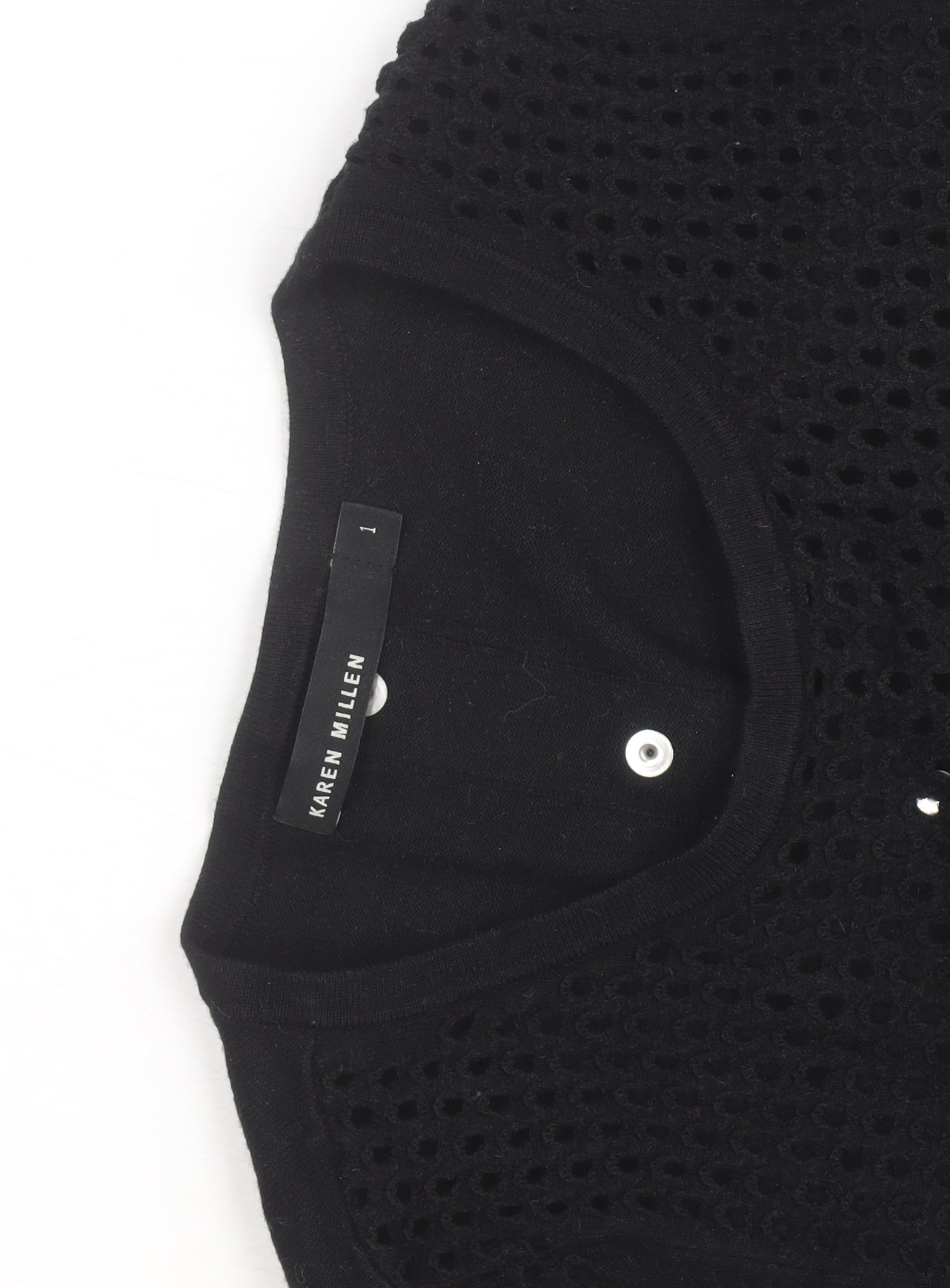 Karen Millen Women Black Knit Bodycon Dress Size S
