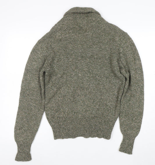 Boston Traders Men's Green Wool Roll Neck Jumper Sz S