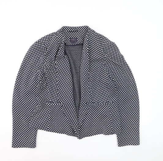 Marks and Spencer Womens Blue Polka Dot Blazer Size 18 Regular Fit