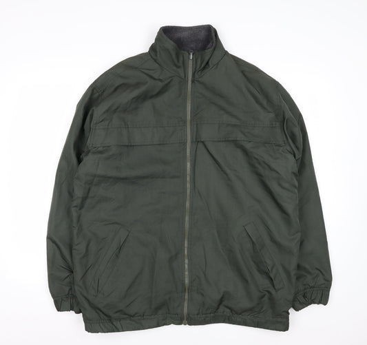 Cherokee Men's Green Polyester Full Zip Jacket M