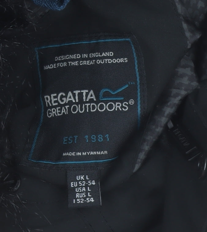 Regatta Men's Black L Parka Jacket Hooded Waterproof Insulated