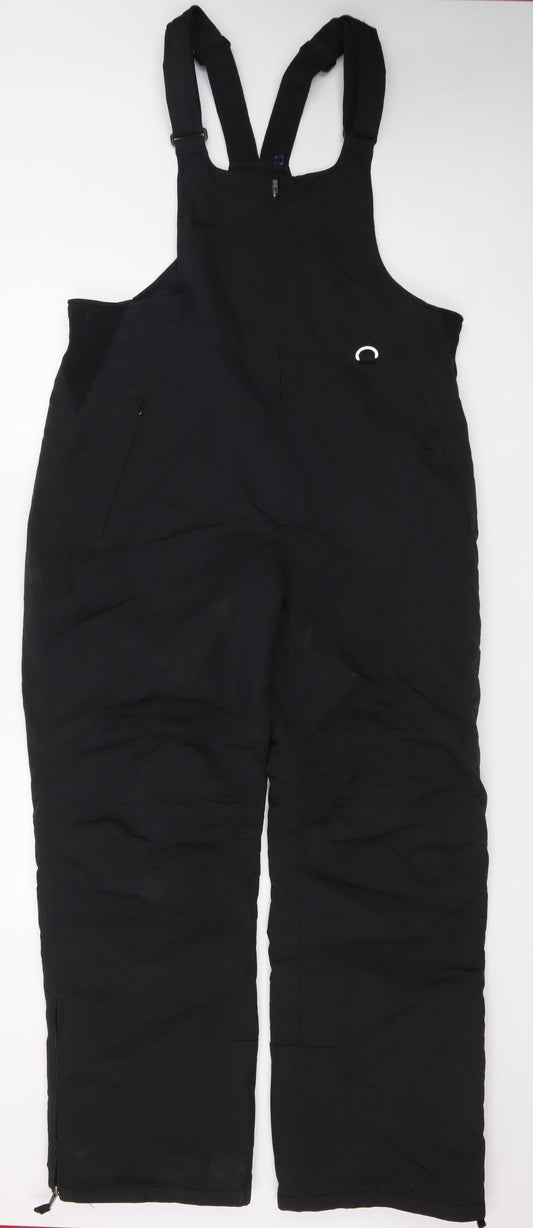 Slalom Men Black L Snow Pants Waterproof Insulated Ski Trousers