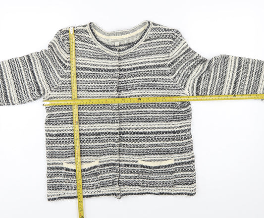 Monsoon Women's Multicoloured Striped Knit Cardigan M