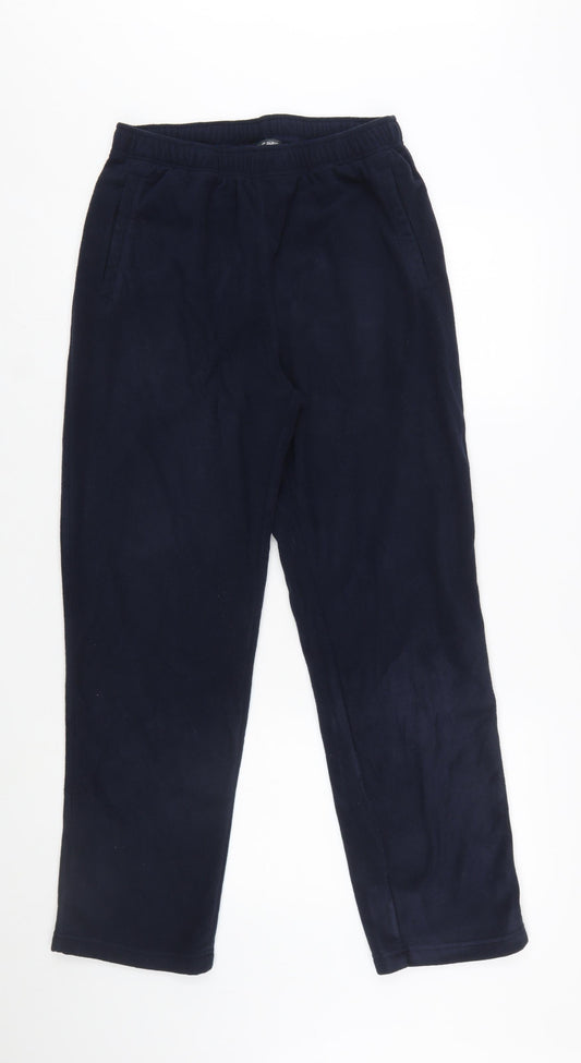 Cotton Traders Men's Blue Fleece Sweatpants M Regular Fit