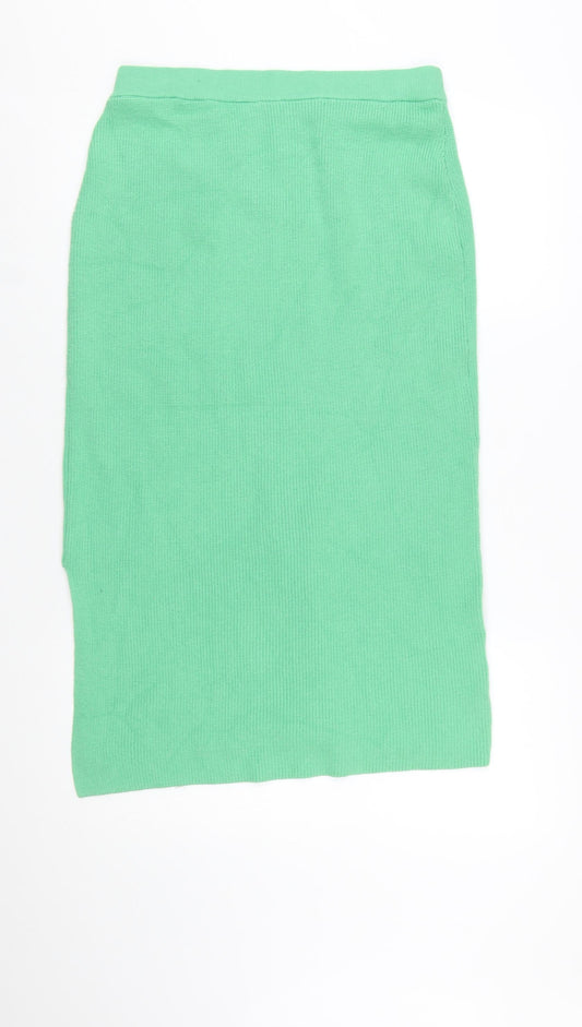 Marks and Spencer Women’s Green Knit Midi Pencil Skirt M