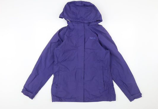 Regatta Womens Purple Hooded Waterproof Jacket UK 12