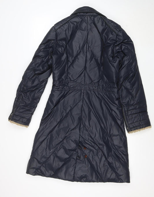 Tommy Hilfiger Denim Women's Blue Long Puffer Coat Size S