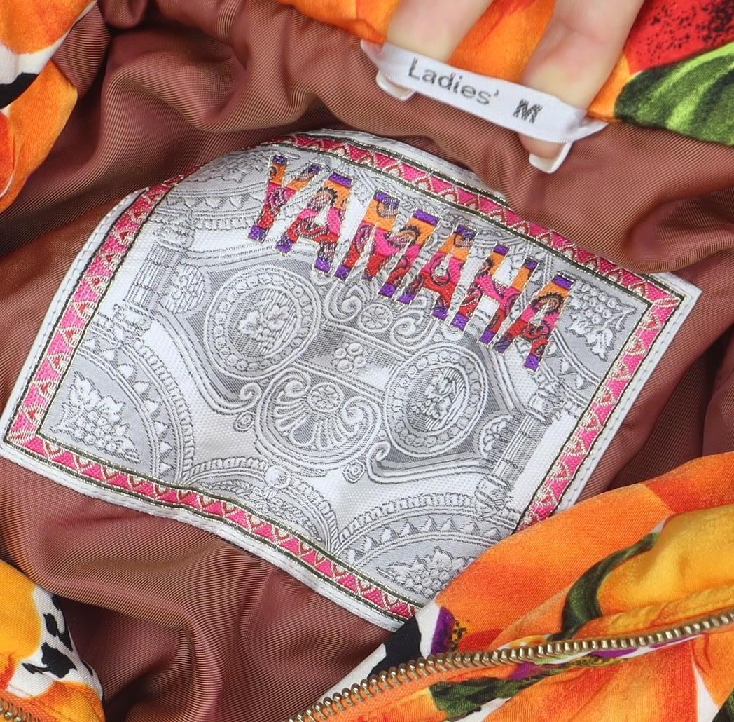 Versace Womens Multicoloured Floral Bomber Jacket Size M