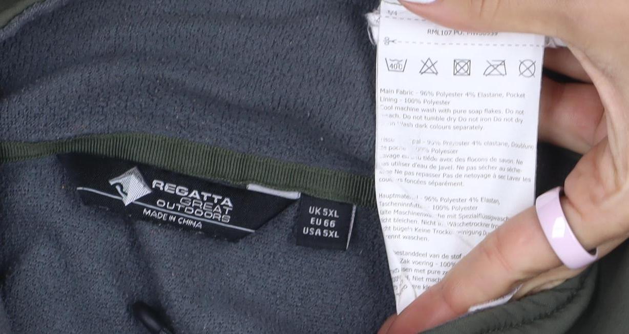 Regatta Men's Green 3XL Softshell Jacket Water Resistant Outdoor
