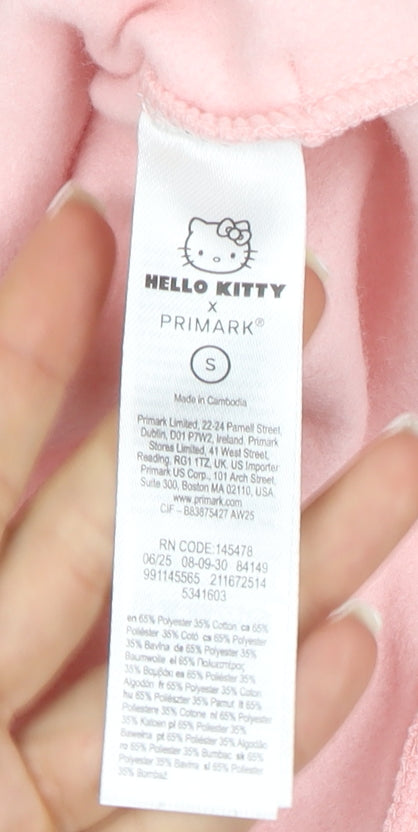 Primark Hello Kitty Pink Hoodie Women S Pullover Hooded Cotton Blend