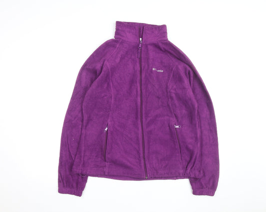 Columbia Women's Purple Fleece Full Zip Jacket XL Activewear