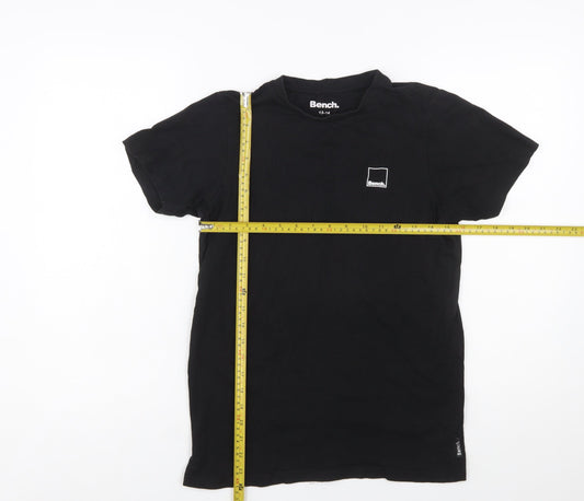 Bench Teens Black Cotton Crew Neck Short Sleeve T-Shirt 13 Years