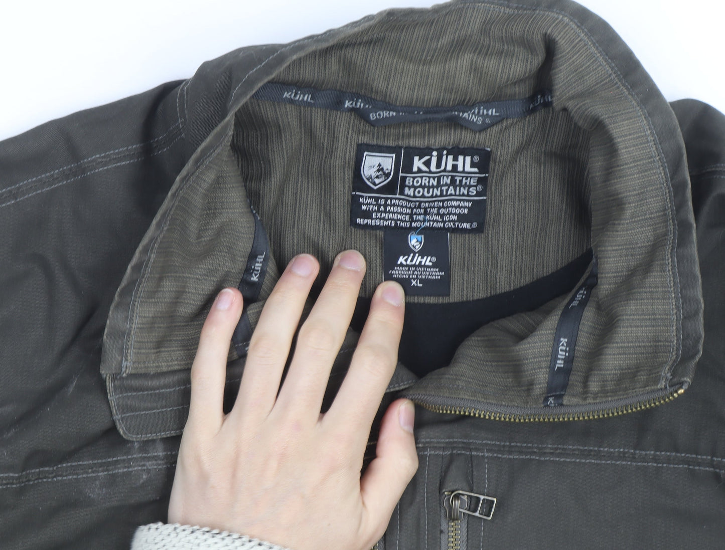 KÜHL Mens Green XL Soft Shell Outdoor Hiking Jacket