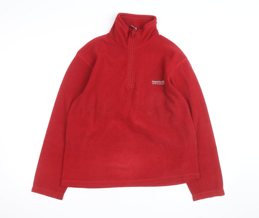 Regatta Men's Red XS Fleece 1/4 Zip Outdoor Jacket
