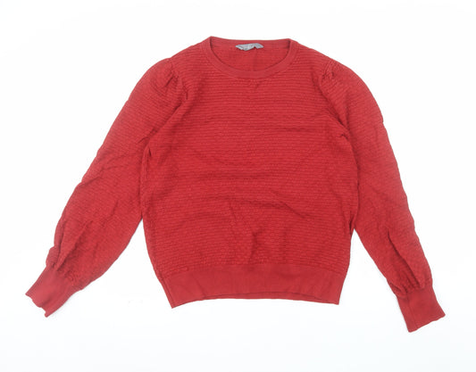 Additional front view of Principles Women's Red, size 16, Crew Neck Knit Long Sleeve Jumper