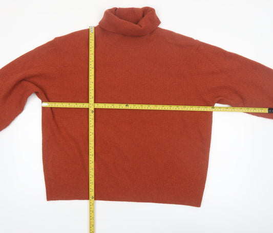 UNIQLO Comptoir des Cotonniers Women Brown Wool Roll Neck Jumper 2XL