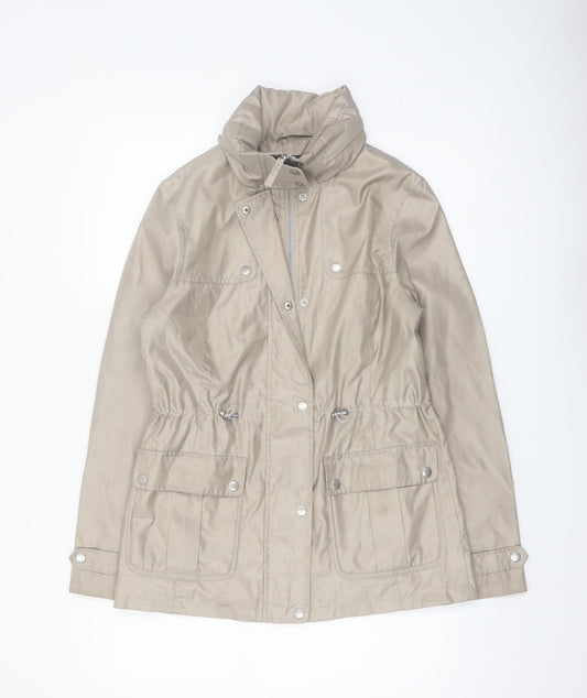 Marks and Spencer Women Beige Size 8 Lightweight Parka Jacket