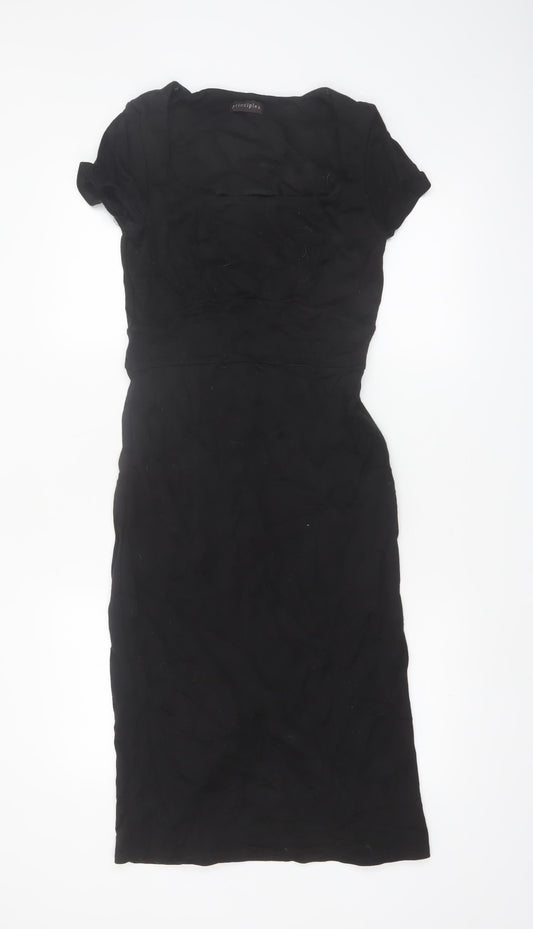 Additional front view of Principles Women Black, size 10, Sheath Knee Length Dress